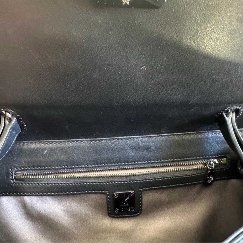 MCM Black Studded Satchel - Picture 6 of 12